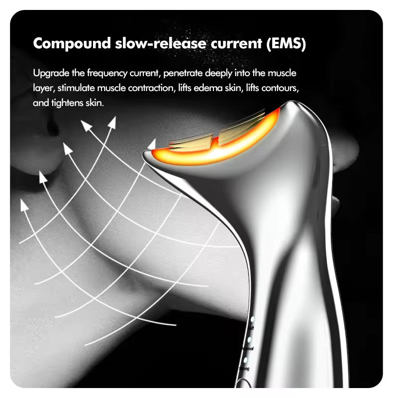 EMS RF Facial Device with Red Light Therapy