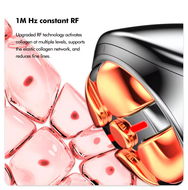 EMS RF Facial Device with Red Light Therapy